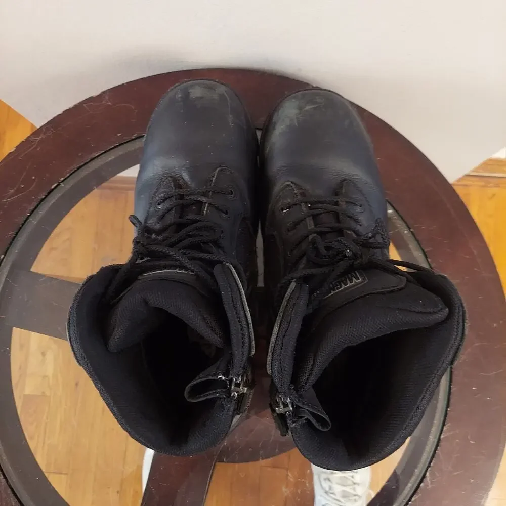 MAGNUM Men's US 12 W Stealth Force Black Work Boots